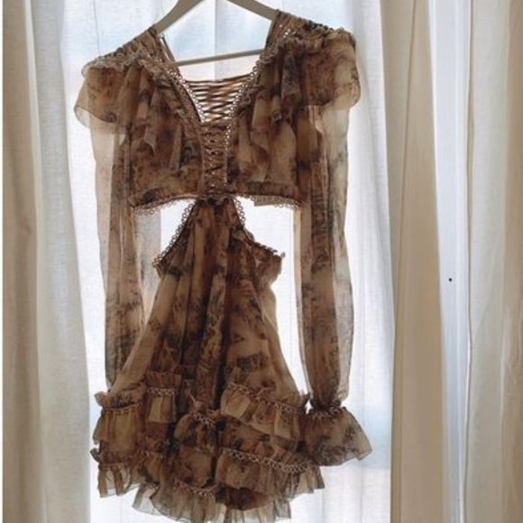 IXIAH Masaai Long Sleeve Cut Out Mini Dress RRP$550 - Picture 15 of 15